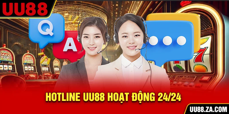 Hotline UU88 hoạt động 24/24