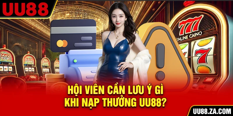 Hội viên cần lưu ý gì khi nạp thưởng UU88?